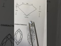 In het laboratorium gekweekte marquise diamant VVS-VS D-F Kleur IGI Gecertificeerd