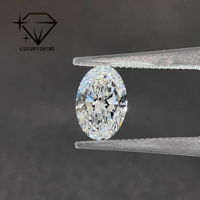 LuxuryShine Excellent Cut Lab Grown Diamond D-F Color White Oval 0.1-10CT VS1 with IGI Certificate 3EX Cut Stones