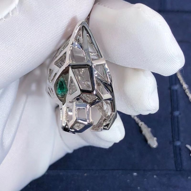 Kwaliteit 18K van de Rijpanthere van de witgoudauto de Halsbandonyx VERSUS Aangepaste Diamanten fabriek