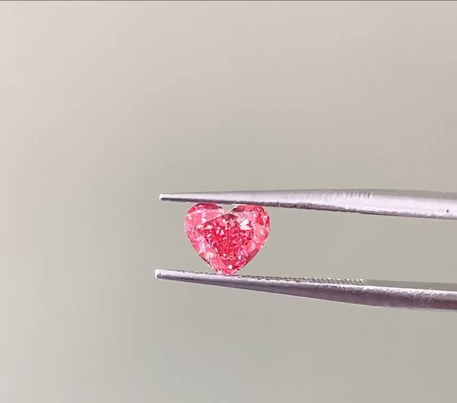 Kwaliteit LuxuryShine Fancy Pink / Fancy Intense Pink / Fancy Vivid Pink Heart Cut Lab Grown Diamond VVS-VS1 Echte Diamanten & Bruidsjuwelen & Op maat gemaakte juwelen fabriek