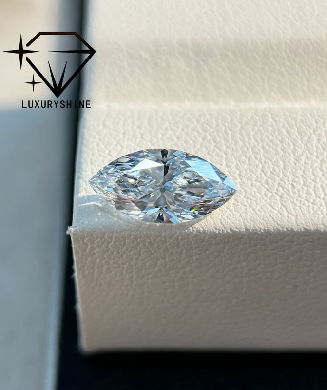 Kwaliteit LuxuryShine VVS2 Marquise Vorm 0.3-15ct Laboratorium Gekweekte Diamant D-F Kleur 3EX Slijpvorm Stenen Met IGI Certificaat Echte Diamant fabriek