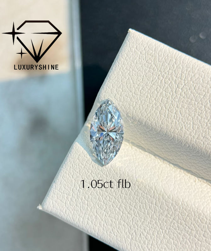 Kwaliteit LuxuryShine VVS2 Marquise Vorm 0.3-15ct Laboratorium Gekweekte Diamant D-F Kleur 3EX Slijpvorm Stenen Met IGI Certificaat Echte Diamant fabriek