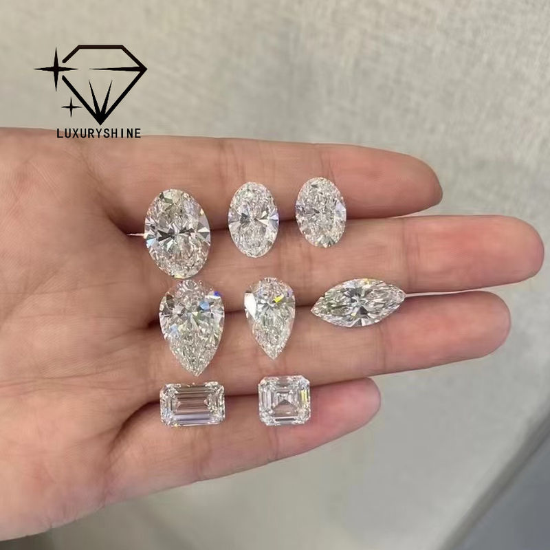 Kwaliteit LuxuryShine VVS-VS Asscher Shape Lab Groeide diamant 0.1-10CT D-F Kleur witte diamant Met IGI-certificaat 3EX gesneden stenen fabriek