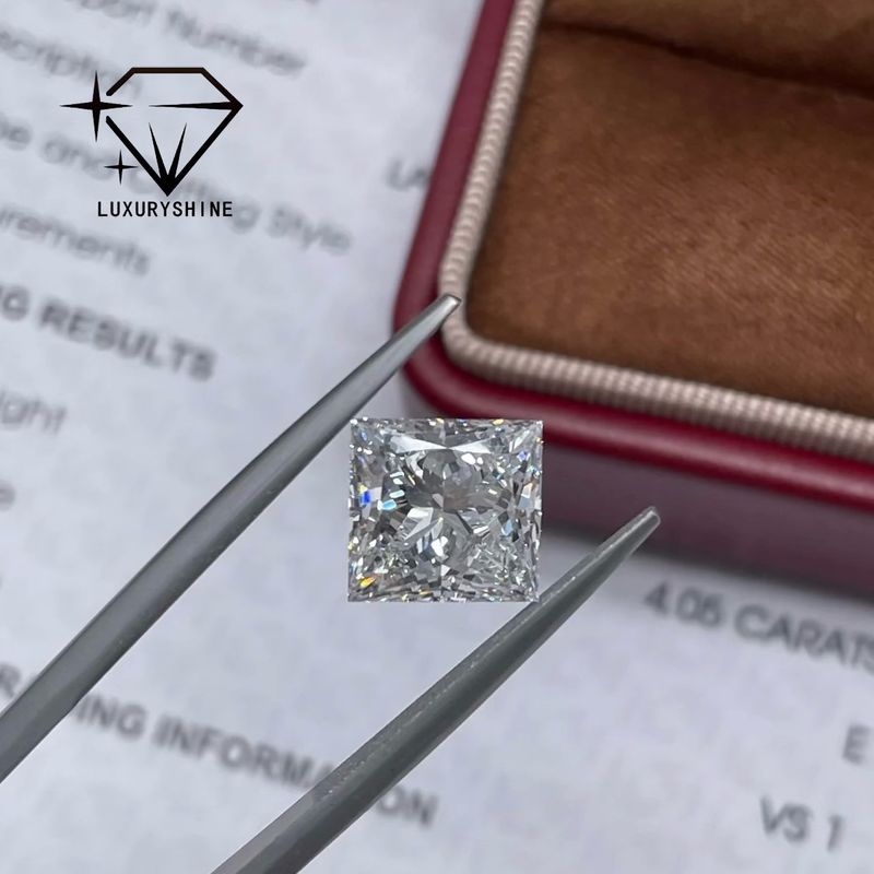 Kwaliteit LuxuryShine Princess Cut Lab Groeide Diamant D-F Kleur VVS-VS Met IGI Certificaat Uitstekend gesneden trouwdiamanten Groothandel fabriek