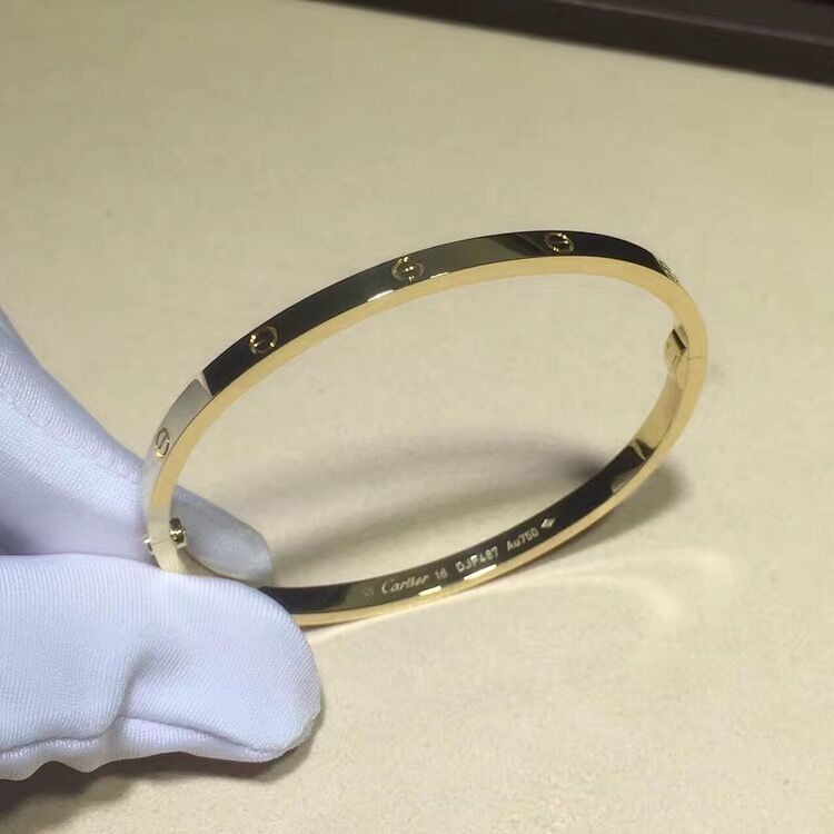 Kwaliteit Juwelen18k Gouden Armband, Dun Liefde Gepersonaliseerd Gouden Halsband Klein Model fabriek