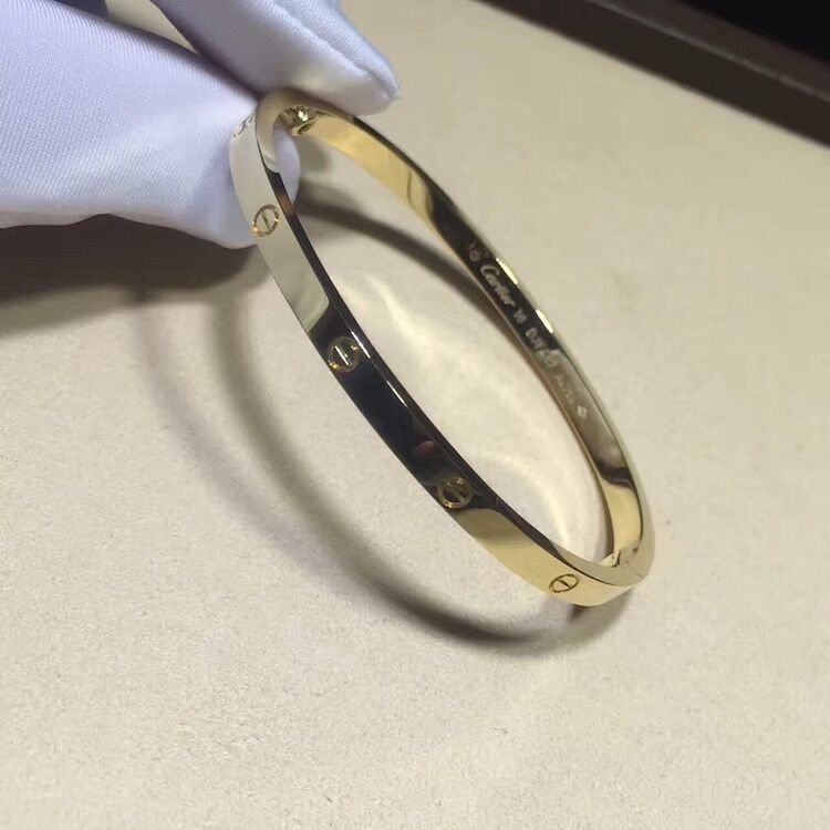 Kwaliteit Juwelen18k Gouden Armband, Dun Liefde Gepersonaliseerd Gouden Halsband Klein Model fabriek