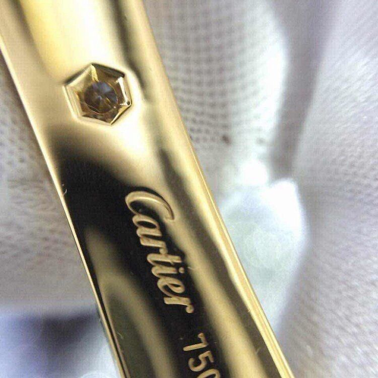Kwaliteit De Liefdearmband 4 van merkjuwelen Diamanten Geel Gouden Diamonds18k Goud fabriek