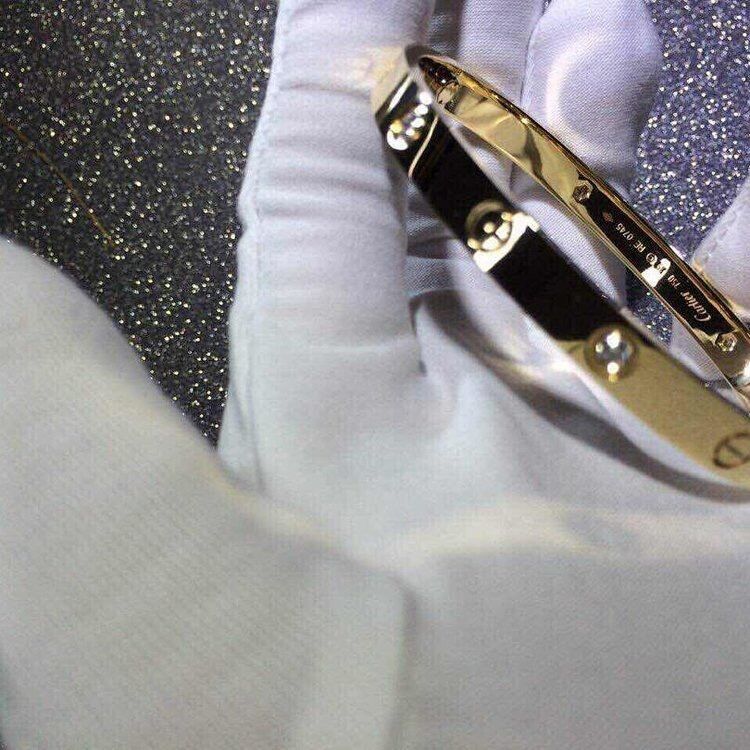 Kwaliteit De Liefdearmband 4 van merkjuwelen Diamanten Geel Gouden Diamonds18k Goud fabriek