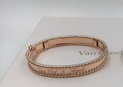 Kwaliteit Medium Model Van Cleef en Arpels-de Gele Gouden VCA Armband van de Handtekeningsarmband fabriek