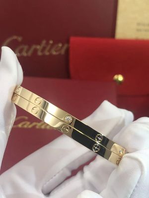 Kwaliteit Kleine Model 6 Diamanten van de LIEFDE18k de Gouden Armband voor Vrouwen/Mannen fabriek