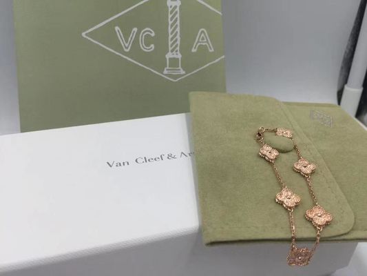Kwaliteit Van Cleef & Arpels Zoet Alhambra Bracelet 6 Motieven Rose Gold fabriek