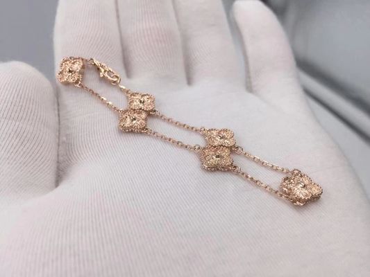 Kwaliteit Van Cleef & Arpels Zoet Alhambra Bracelet 6 Motieven Rose Gold fabriek