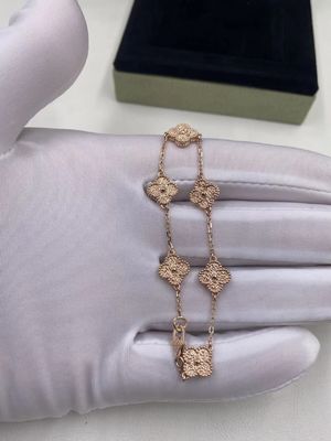 Kwaliteit Van Cleef & Arpels Zoet Alhambra Bracelet 6 Motieven Rose Gold fabriek