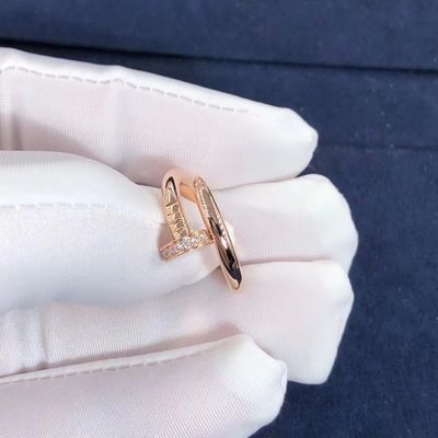 Kwaliteit Cartier Juste-de V.N. Clou Ring Yellow Gold White Gold Rose Gold And Real Diamonds fabriek