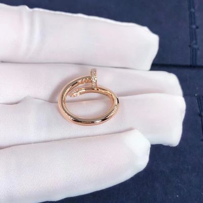 Kwaliteit Cartier Juste-de V.N. Clou Ring Yellow Gold White Gold Rose Gold And Real Diamonds fabriek