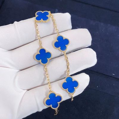 Kwaliteit 18K gouden Wijnoogst Gepersonaliseerde Gouden Armbanden Van Cleef & Arpels fabriek