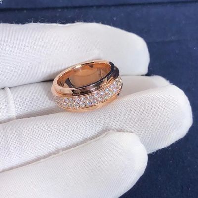 Kwaliteit 18K Rose White Yellow Gold Piaget-Bezitsring VERSUS Diamond For Women/Mensen fabriek