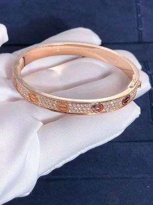 Kwaliteit De fijne van de de rijliefde van de Juwelenauto Armband Diamond Paved White/nam/de Gele Gouden Armband van 18K toe fabriek