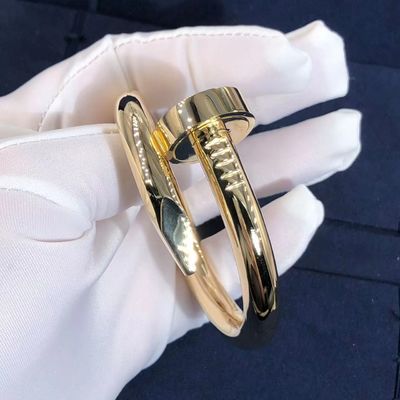 Kwaliteit 18K Rose Gold Car Tier Juste-de Armbandgrootte 17 Groot Modelfor women ' S van de V.N. Clou fabriek