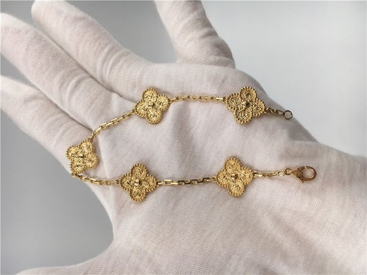 Kwaliteit Bloem Gevormde Gouden Armband 5 Motieven VCARO1IE00 van 18K voor Meisje/Vrouw fabriek