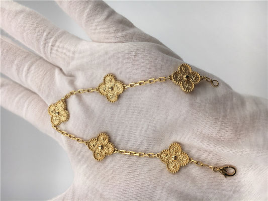 Kwaliteit Bloem Gevormde Gouden Armband 5 Motieven VCARO1IE00 van 18K voor Meisje/Vrouw fabriek