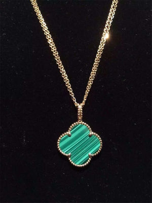 Kwaliteit Magische Alhambra van meisjes18k Gouden Juwelen Lange Halsband 1 Motief VCARO3MG00 fabriek