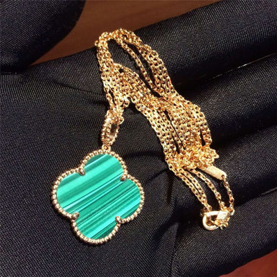 Kwaliteit Magische Alhambra van meisjes18k Gouden Juwelen Lange Halsband 1 Motief VCARO3MG00 fabriek