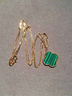 Kwaliteit Magische Alhambra van meisjes18k Gouden Juwelen Lange Halsband 1 Motief VCARO3MG00 fabriek