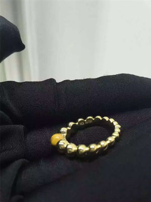 Kwaliteit De Overeenkomsten Gele 18K Gouden Ring van vrouwen om Vorm met het Oogsteen van Tijgers fabriek