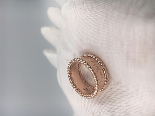 Kwaliteit Gele Gouden Fijne de Handtekeningsring VCARO3Y600 van Juwelenperlée om Vorm fabriek