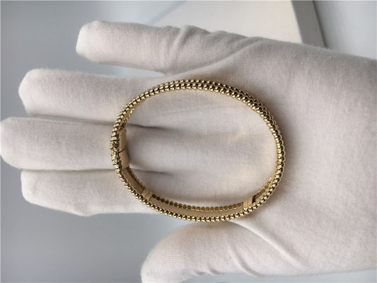 Kwaliteit Medium Model Van Cleef en Arpels-de Gele Gouden VCA Armband van de Handtekeningsarmband fabriek