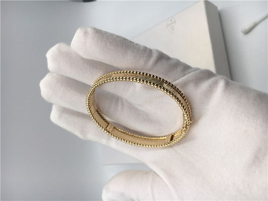 Kwaliteit Medium Model Van Cleef en Arpels-de Gele Gouden VCA Armband van de Handtekeningsarmband fabriek