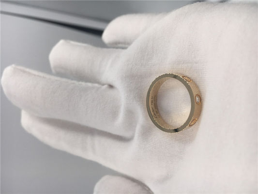 Kwaliteit Gele het Goud van de de Ringsb4056100 1 Diamant 18K van de liefdetrouwring fabriek
