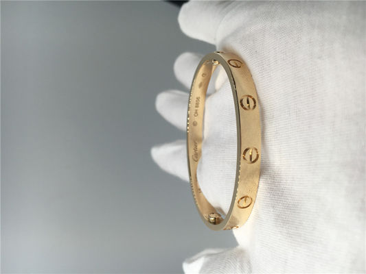 Kwaliteit Armband van de de Liefdearmband van de liefdearmband de Gele Gouden, Met de hand gemaakte voor Gift fabriek