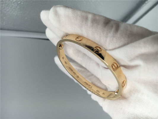Kwaliteit Armband van de de Liefdearmband van de liefdearmband de Gele Gouden, Met de hand gemaakte voor Gift fabriek