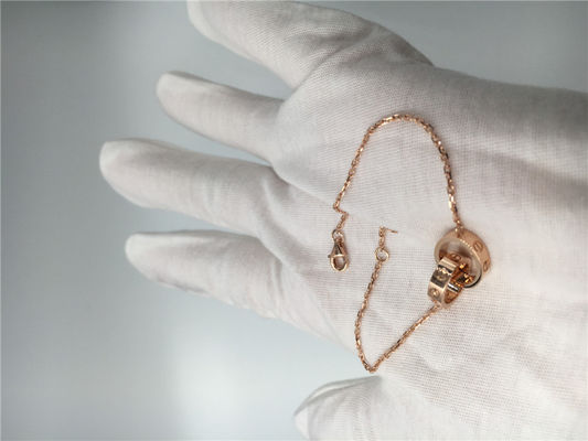 Kwaliteit B6027000 Met de hand gemaakte Luxe Gouden Juwelen 18K Rose Gold Love Bracelet fabriek