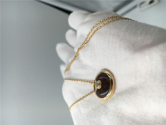 Kwaliteit 18K Rose Gold Luxury Gold Jewelry-Halsbandtegenhanger 0,09 Karaatdiamant fabriek