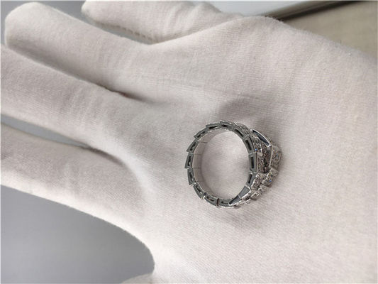 Kwaliteit Het aangepaste Witgoud Diamond Engagement Rings Classic van Serpenti 18k fabriek