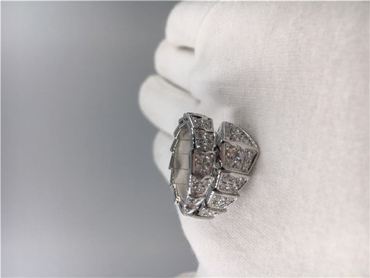 Kwaliteit Het aangepaste Witgoud Diamond Engagement Rings Classic van Serpenti 18k fabriek