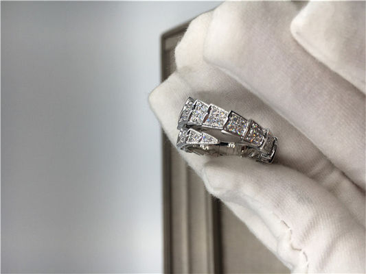 Kwaliteit Het aangepaste Witgoud Diamond Engagement Rings Classic van Serpenti 18k fabriek