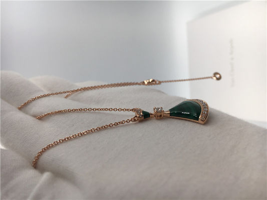 Kwaliteit Divas van de Juwelenjuwelen van de luxeluxe Droomhalsband CL857473 met Malachiet/Diamanten fabriek