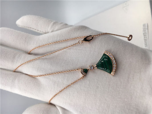 Kwaliteit Divas van de Juwelenjuwelen van de luxeluxe Droomhalsband CL857473 met Malachiet/Diamanten fabriek