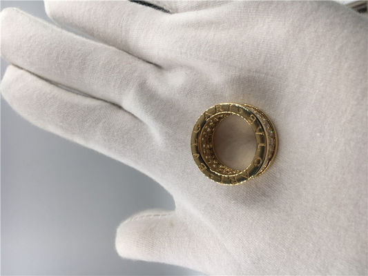 Kwaliteit De Trouwringen van de Mensen van luxejuwelen, Ringen van de Luxejuwelen van 18k de Gele Gouden Uitstekende met Diamanten fabriek