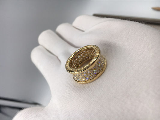 Kwaliteit De Trouwringen van de Mensen van luxejuwelen, Ringen van de Luxejuwelen van 18k de Gele Gouden Uitstekende met Diamanten fabriek