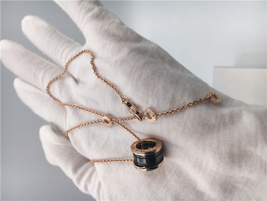Kwaliteit Van de Luxejuwelen B Zero1 Necklace18K van CL855762 van vrouwen het Roze Goud met Zwarte Ceramisch fabriek