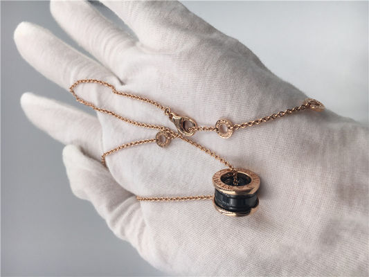Kwaliteit Van de Luxejuwelen B Zero1 Necklace18K van CL855762 van vrouwen het Roze Goud met Zwarte Ceramisch fabriek