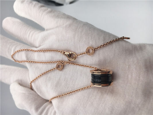 Kwaliteit Van de Luxejuwelen B Zero1 Necklace18K van CL855762 van vrouwen het Roze Goud met Zwarte Ceramisch fabriek