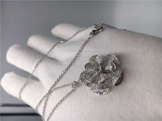 Kwaliteit Divas van de Luxejuwelen van de Droomhalsband de Juwelen18k Witgoud met Diamanten Geen Halfedelsteen fabriek