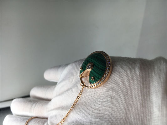 Kwaliteit Van de Douanejuwelen van het malachiet de Hoge Beëindigen Halsband van Amulette De voor Vrouwen fabriek