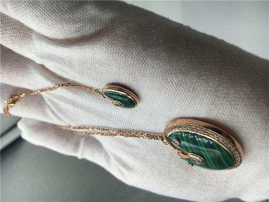 Kwaliteit Van de Douanejuwelen van het malachiet de Hoge Beëindigen Halsband van Amulette De voor Vrouwen fabriek